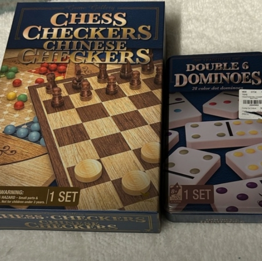 Board Game Set 2 game boxes multiple games set Bundle